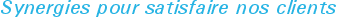 Synergies pour satisfaire nos clients