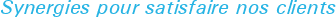 Synergies pour satisfaire nos clients